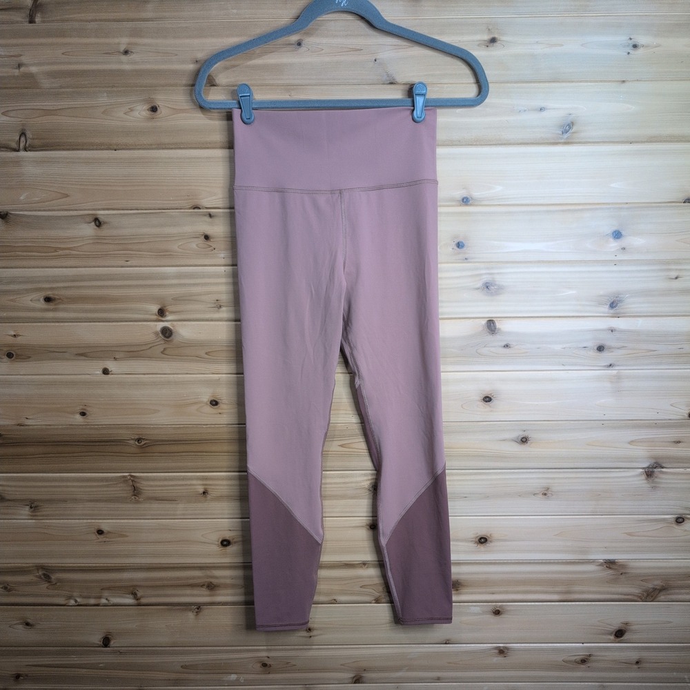 Vuori Elevate Legging Medium Dusty Rose Mauve Colorblock High Rise VW460